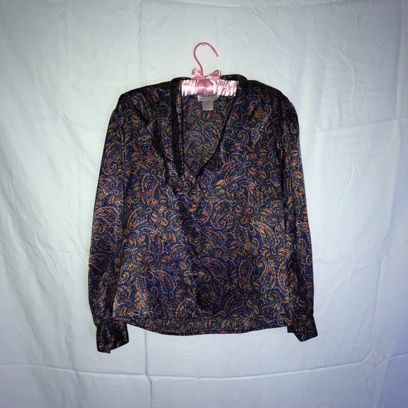 🌀 VINTAGE RUFFLE BLOUSE 🌀 - Picture 2 of 4